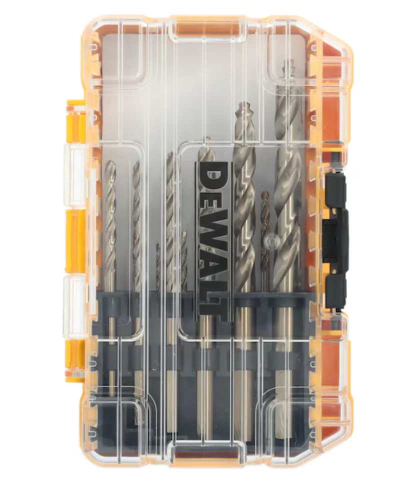 DEWALT ELITE SERIES 14 -Piece Assorted Cobalt alloy steel Jobber length Twist Drill Bit Set (open box)