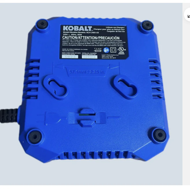 Kobalt KCH 2401-03 24V MAX Li-Ion Battery Charger (OPEN BOX) - Image 2