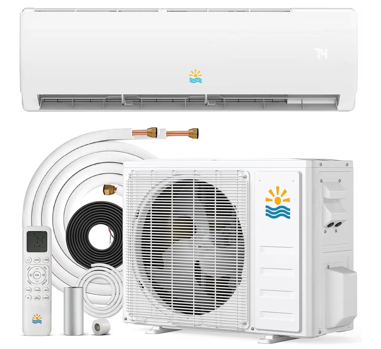 Mini Split AC/Heating System - 11500 BTU Ductless Air Conditioner (New)
